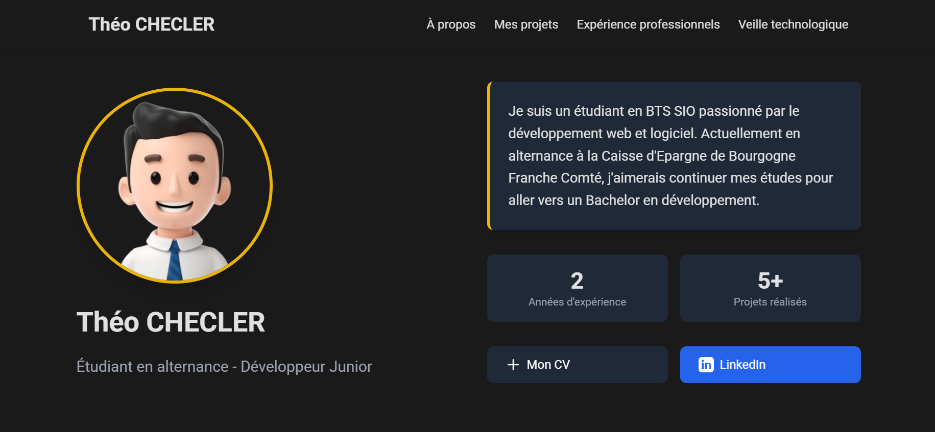 Création d'un site vitrine portfolio
